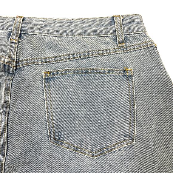 Lioness Horseshoe Jeans Size Large Light Wash Balloon Barrel Wide Leg Denim NEW - Picture 8 of 9